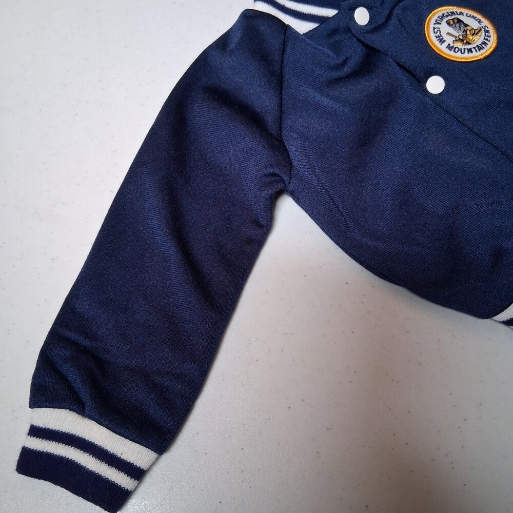 Vintage WVU Mountaineers Jacket Baby 12 Mos West Virginia University Retro Sport - Picture 13 of 16